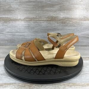 SAS Women’s Huarache Antique Tan Brown Quarter Strap Sandals 8.5 N